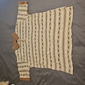 Roper Men's Size M Aztec Style Polo